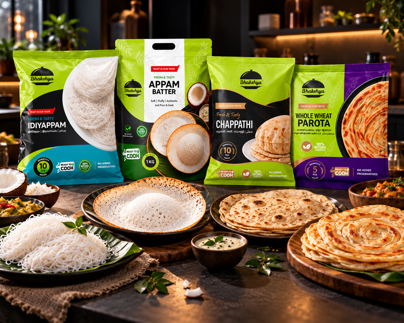 Bhakshya Foods ready-to-cook packaged food range