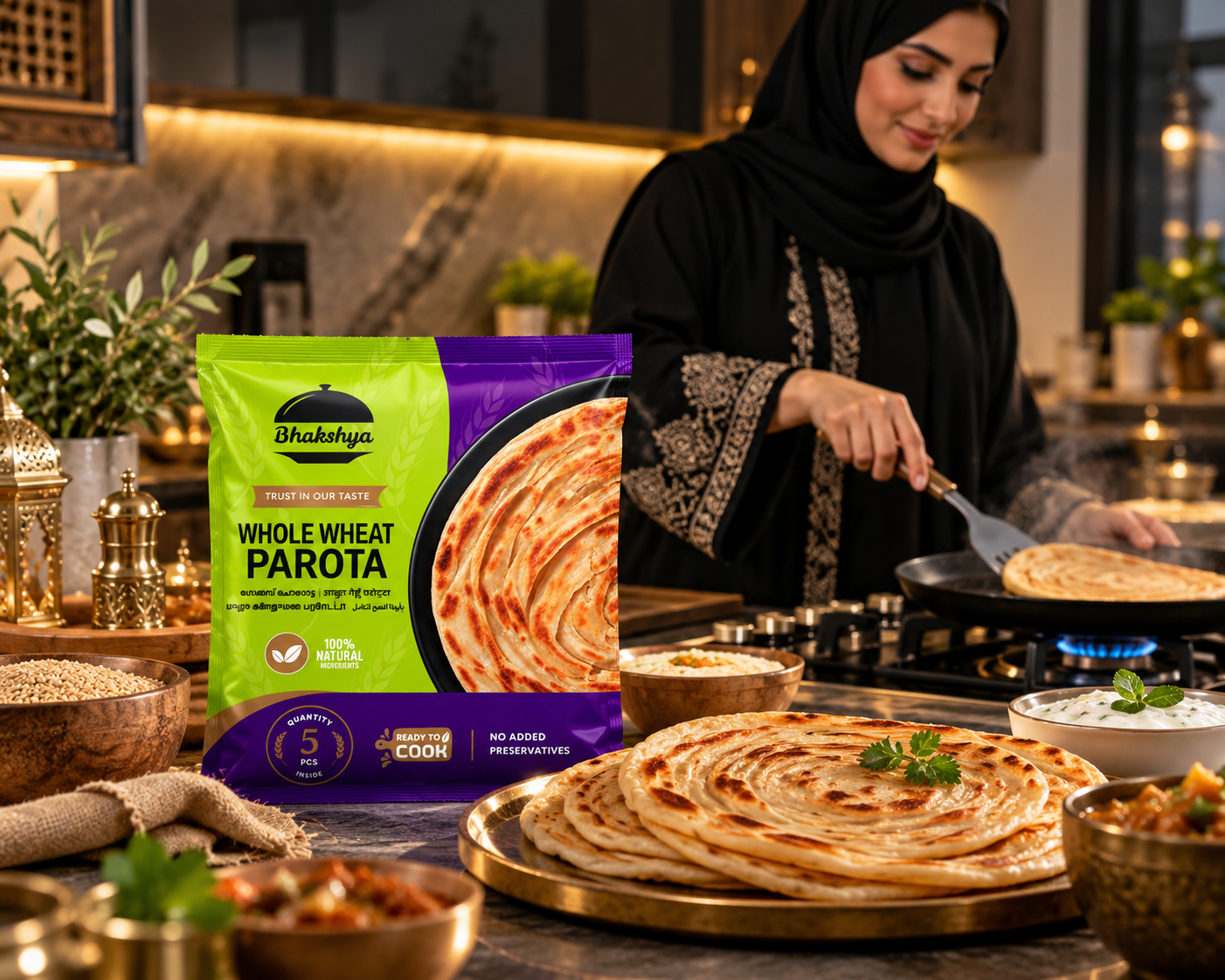 Bhakshya Foods product and food preparation