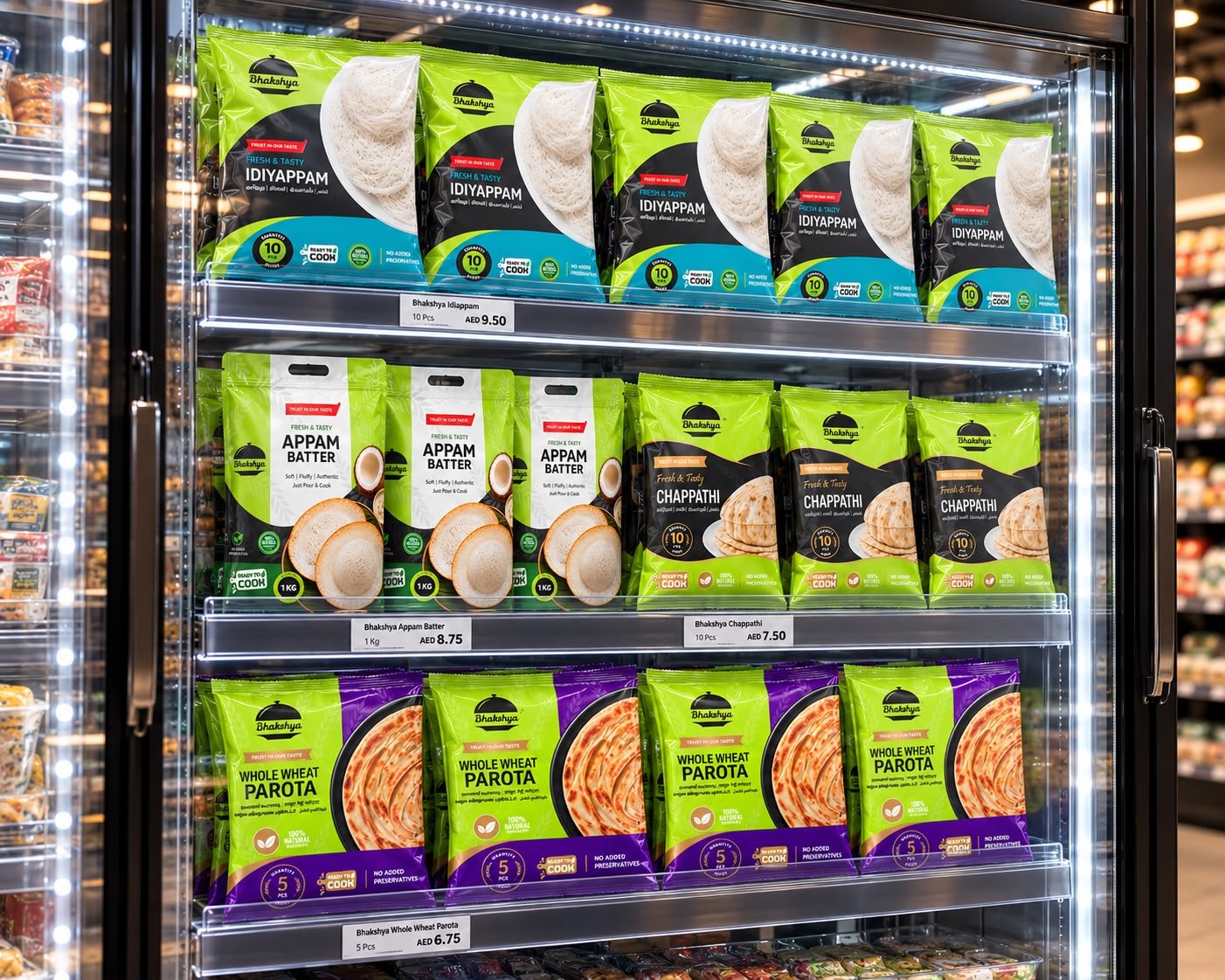 Bhakshya Foods packaged food selection
